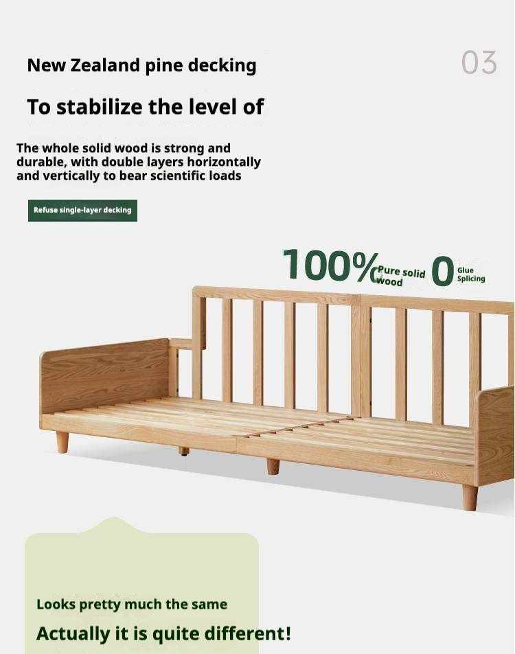 Oak, Ash Solid Wood high-back sofa