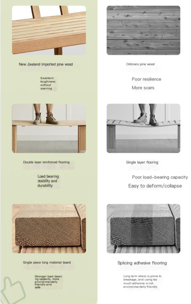 Oak, Ash Solid Wood  Fabric Sofa with Deep Seat, Soft Cushion Design
