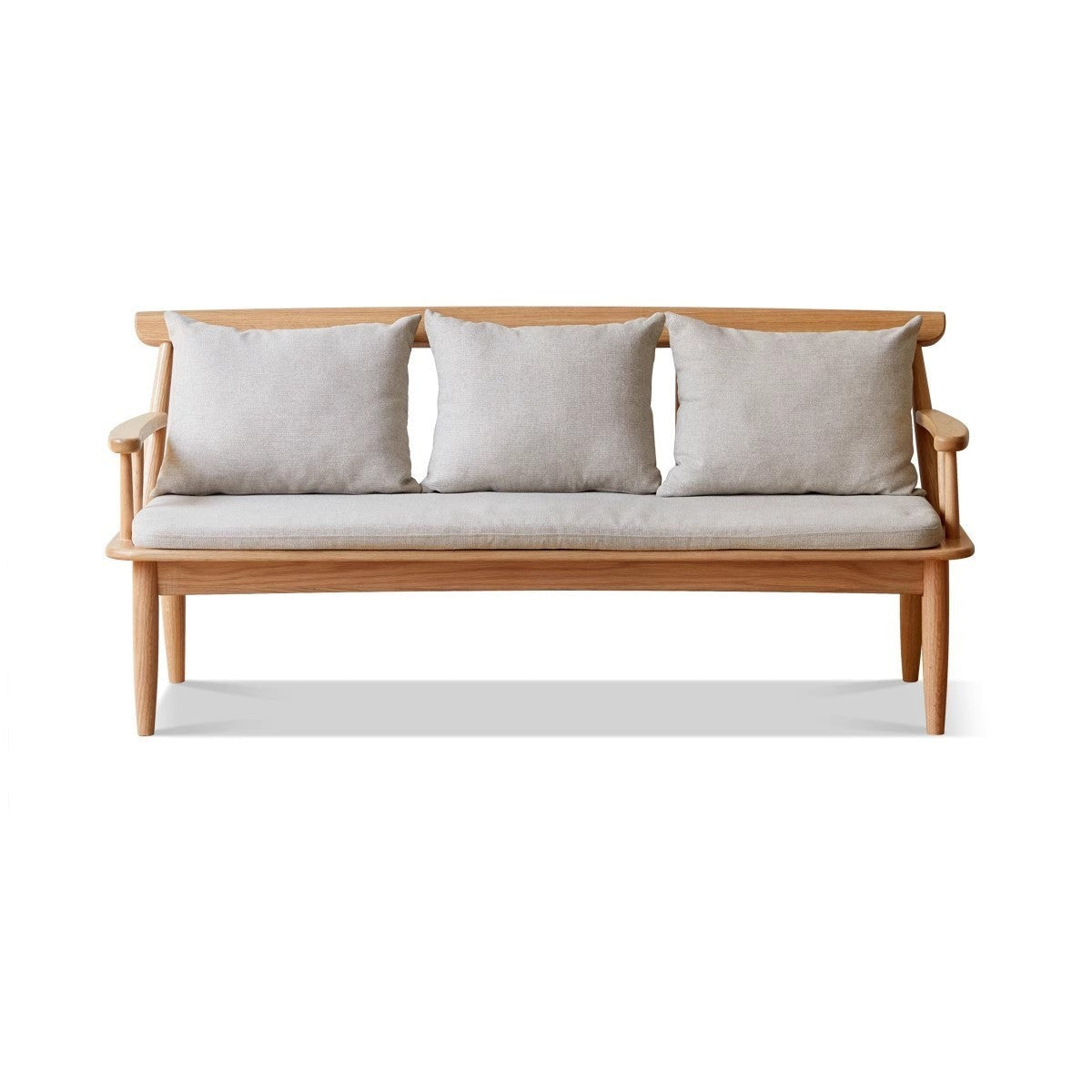 Oak Solid Wood Windsor Sofa Winter/Summer Dual Use