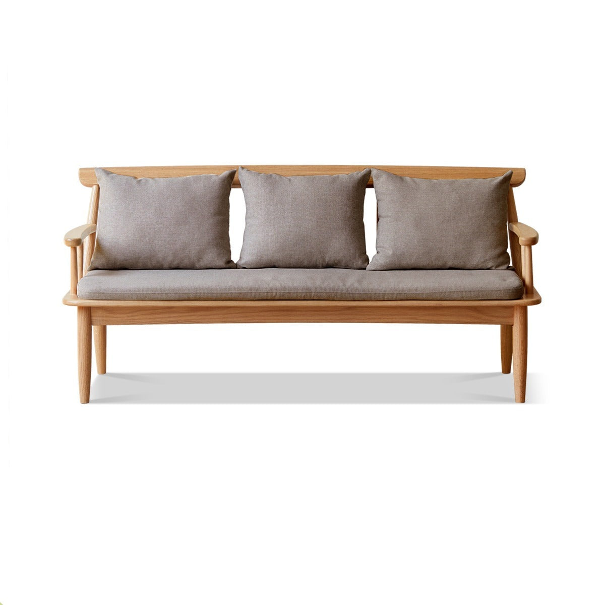 Oak Solid Wood Windsor Sofa Winter/Summer Dual Use
