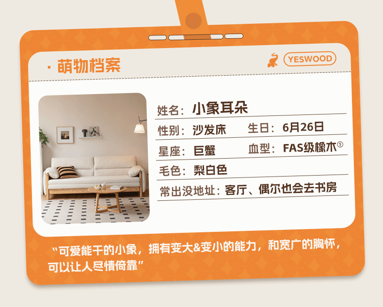Oak Solid Wood telescopic Sofa Bed