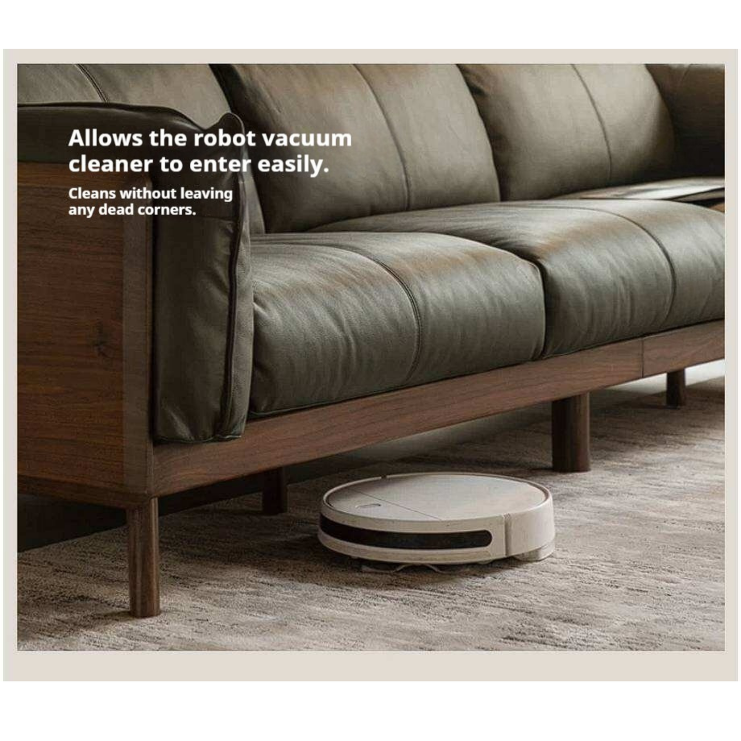 Black Walnut Solid Wood Sofa Genuine leather, fabric with Italian Light Luxury high back Design
