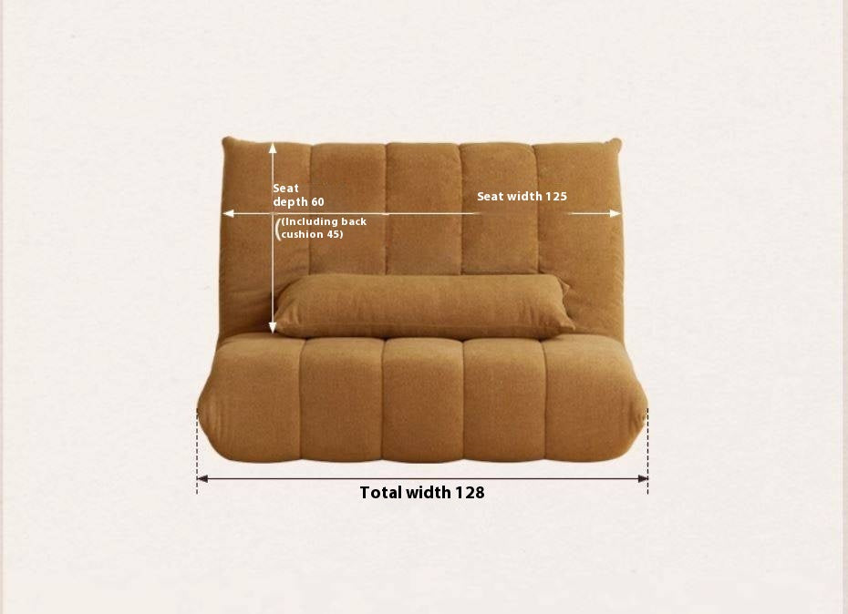 Retro Fabric Sofa Bed – Convertible Folding Sofa