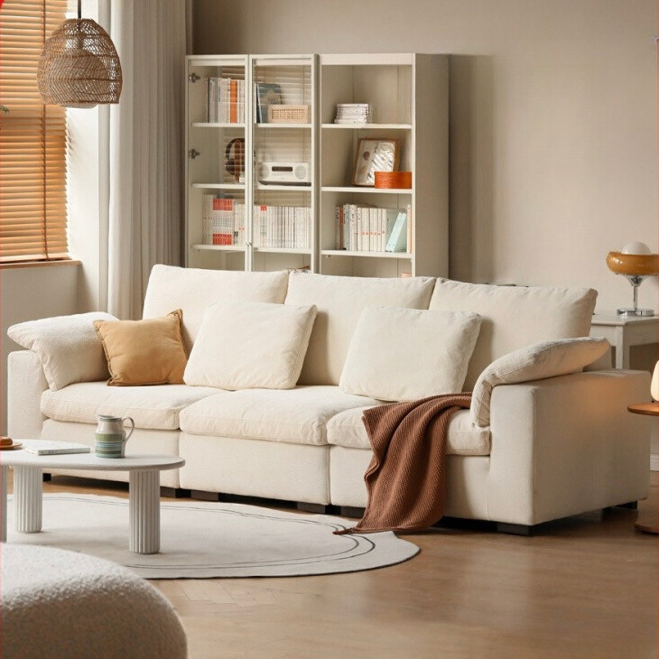 Ultra-Soft Deep Seat Fabric Sofa