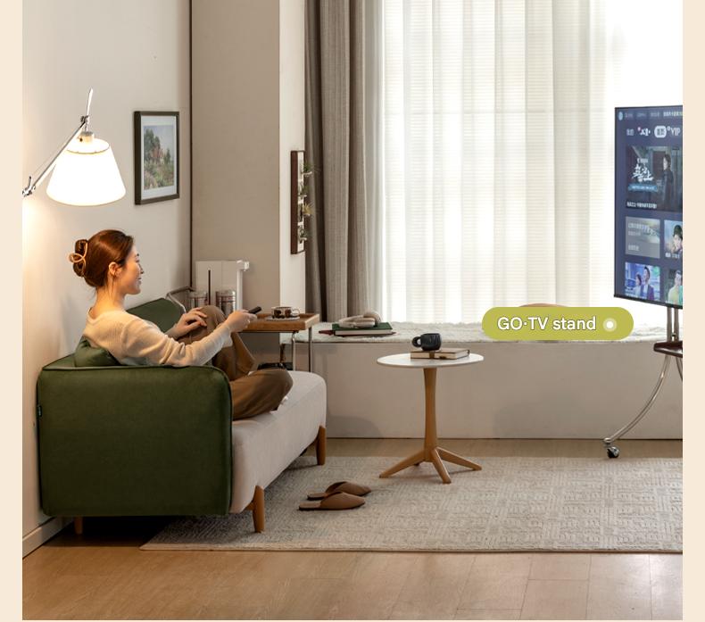 Two Tone Fabric Sofa with Scratch Resistant Upholster