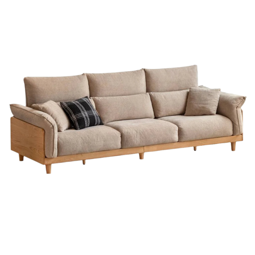 Oak, Ash Solid Wood high-back sofa