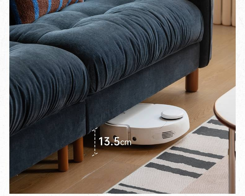 Retro High-Back Chenille Sofa