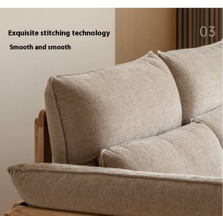 Oak, Ash Solid Wood high-back sofa