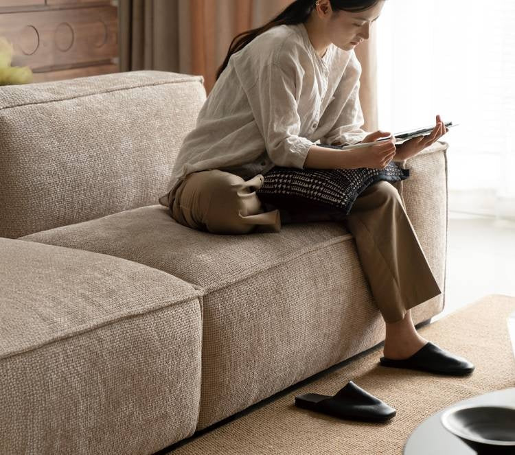 Wabi-Sabi Tofu Block Sofa