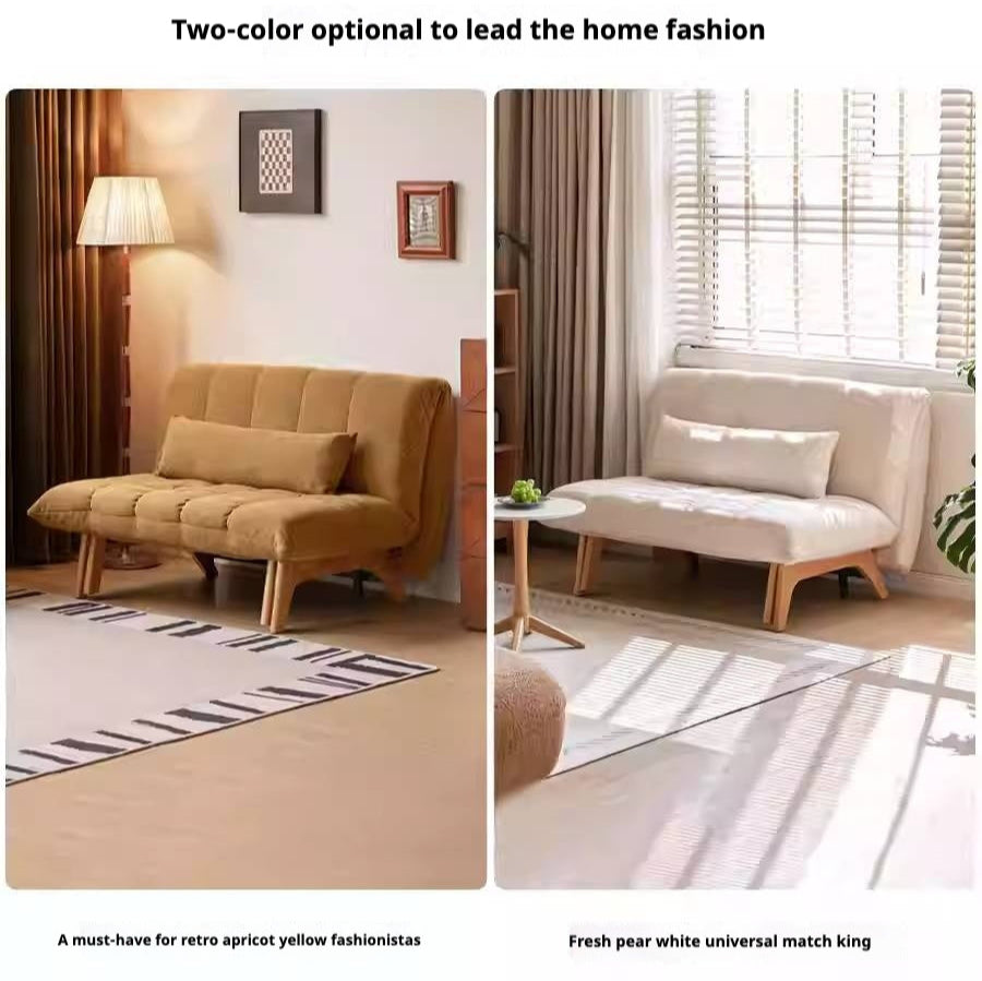 Retro Fabric Sofa Bed – Convertible Folding Sofa