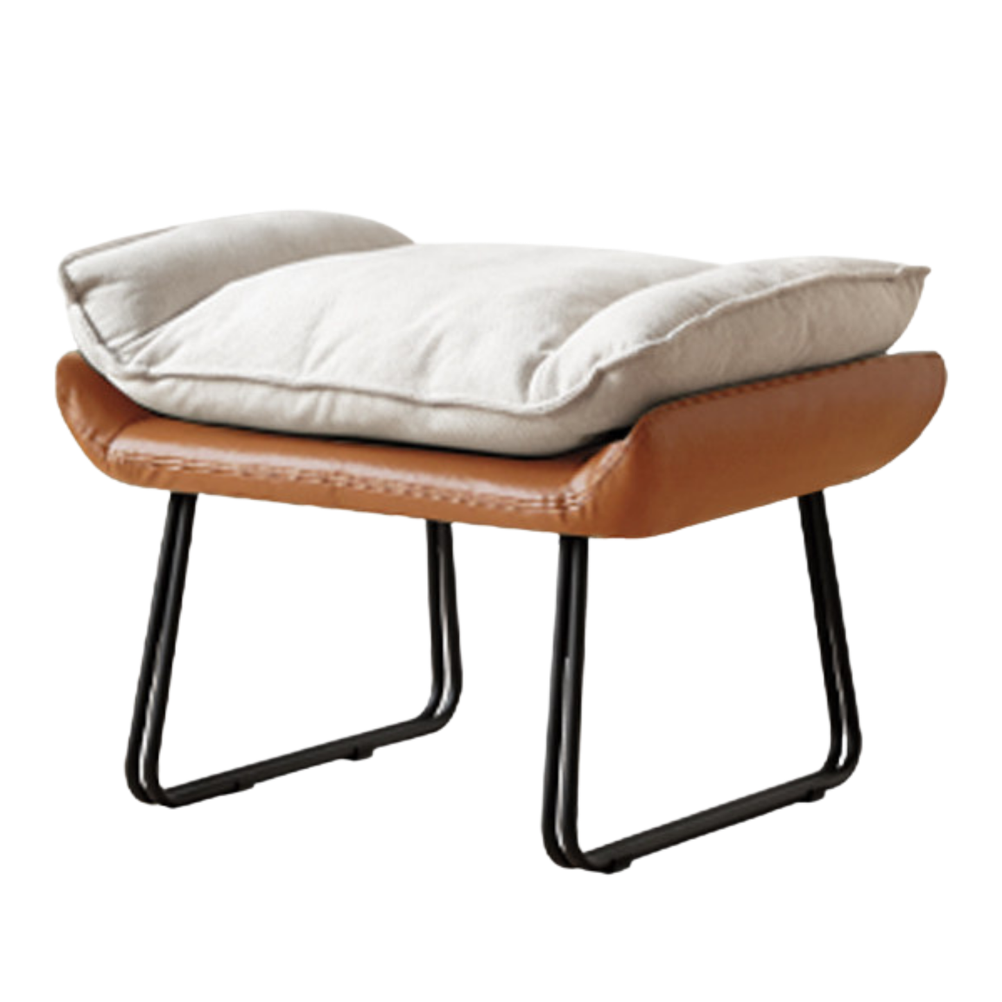 Oak Solid Wood, Fabric Sofa Footstool, Changing Stool
