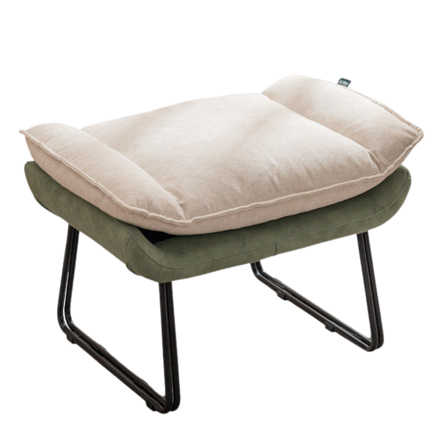 Oak Solid Wood, Fabric Sofa Footstool, Changing Stool