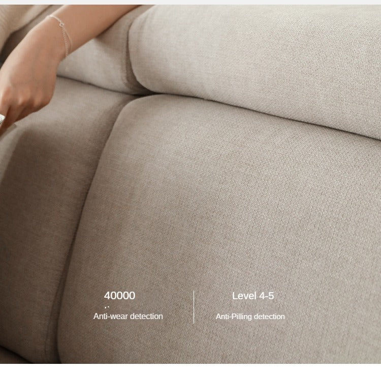Oak, Ash Solid Wood Sofa with Adjustable Backrest