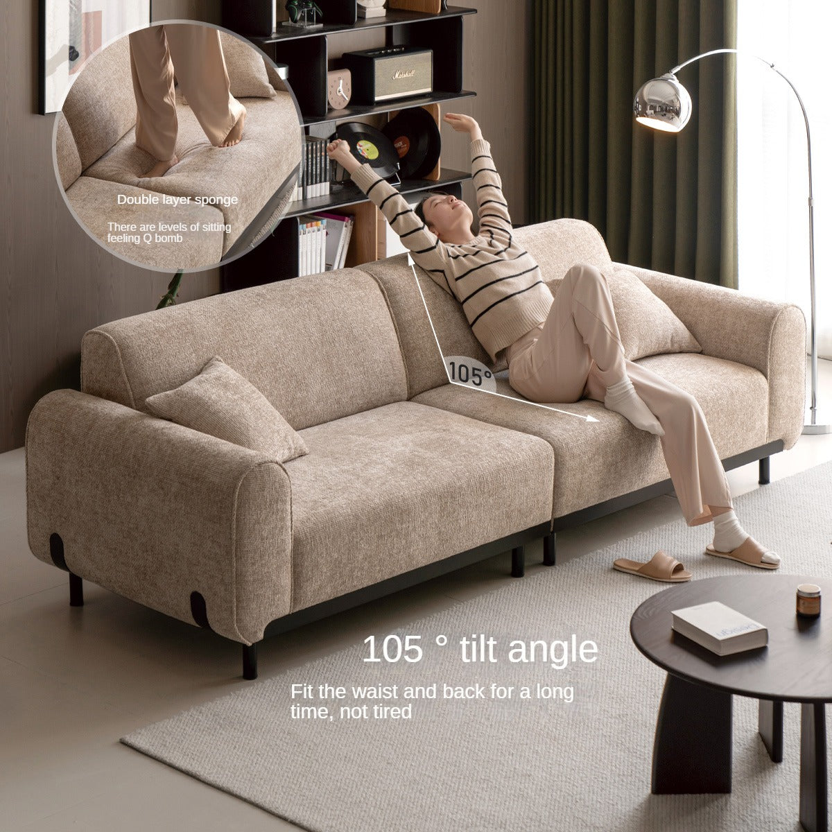 Wabi-Sabi Comfort Lounge Sofa