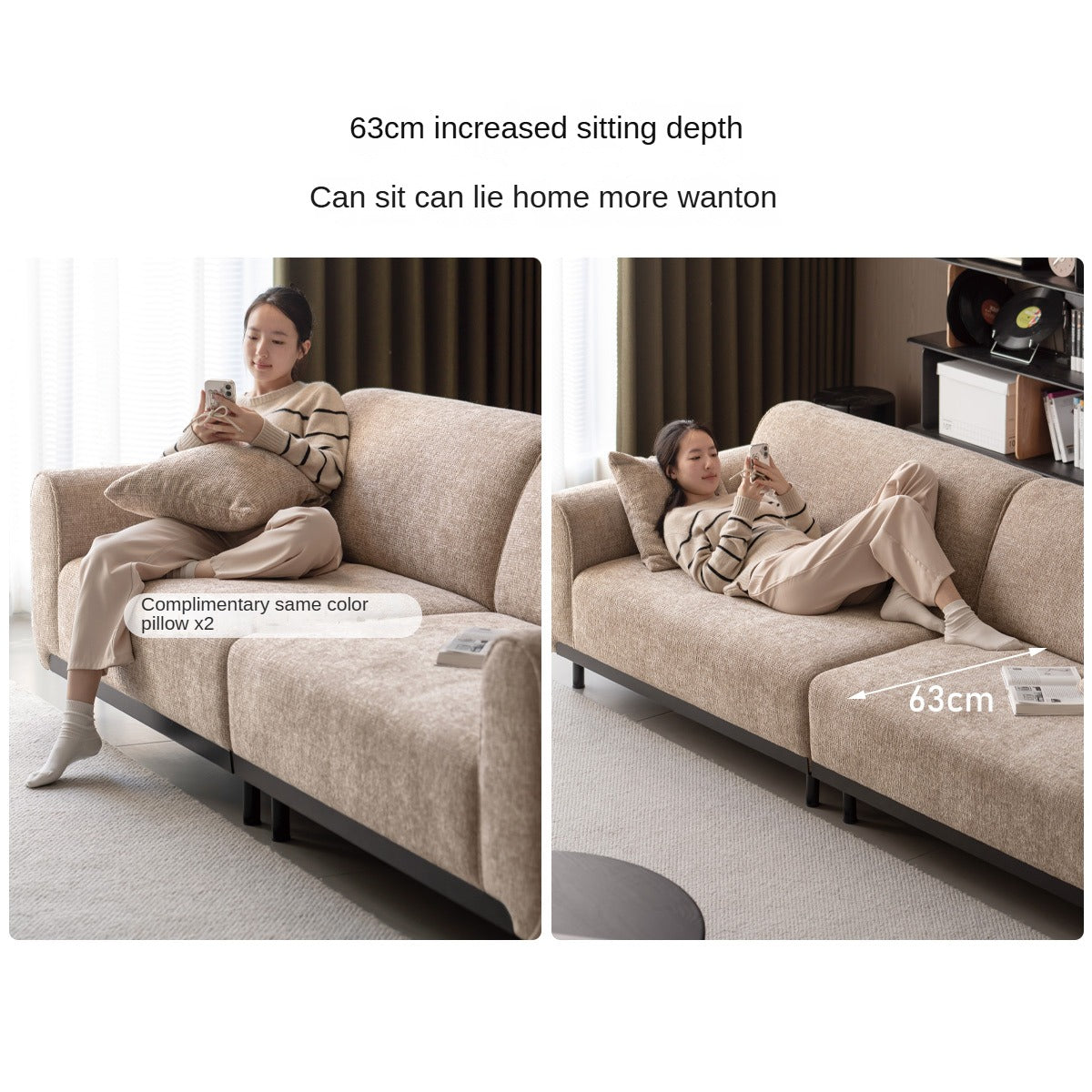 Wabi-Sabi Comfort Lounge Sofa