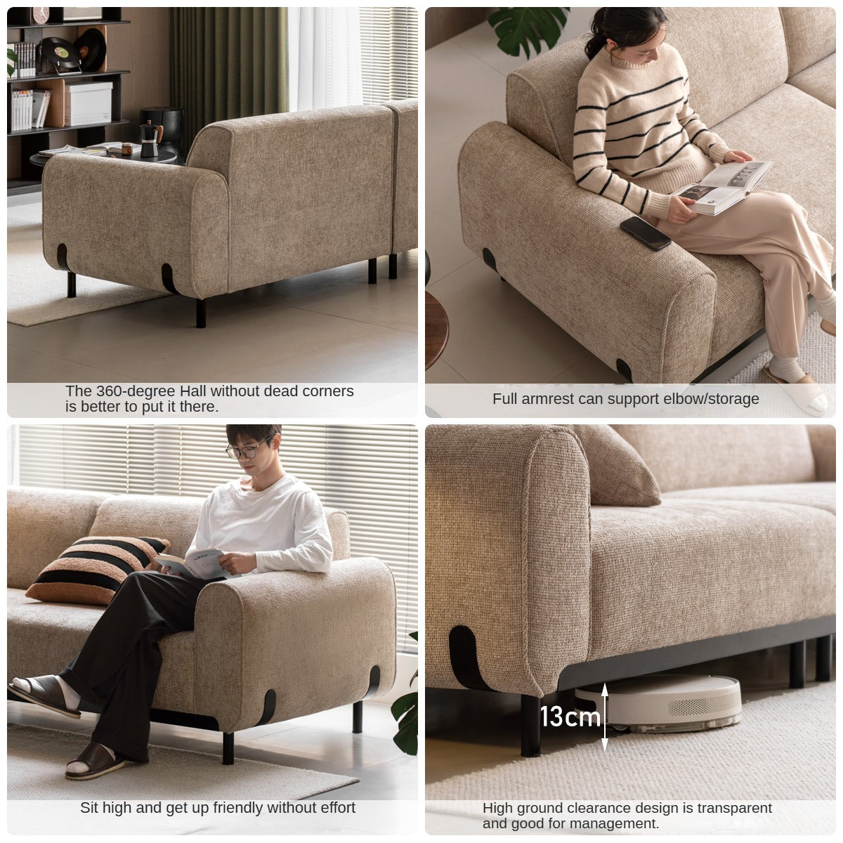 Wabi-Sabi Comfort Lounge Sofa