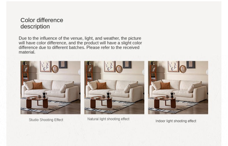 Soft Cream Upholstered Sofa