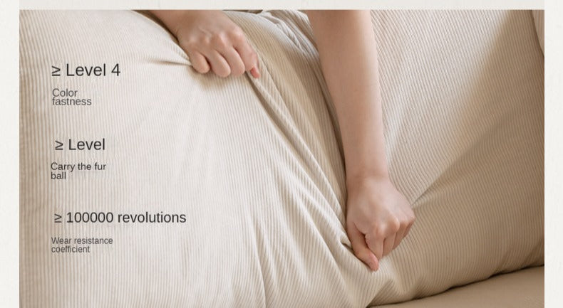 Soft Cream Upholstered Sofa