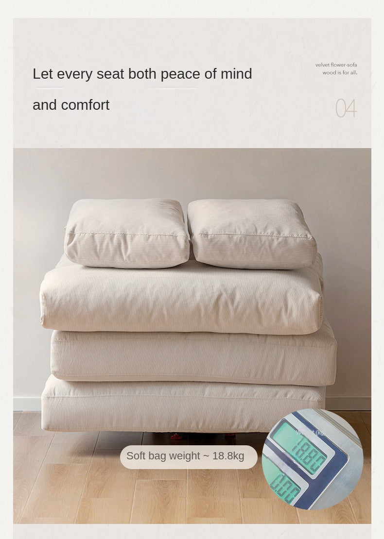 Soft Cream Upholstered Sofa