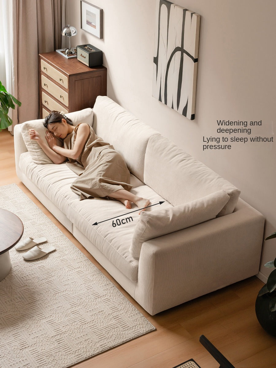 Soft Cream Upholstered Sofa