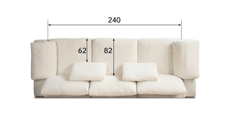 Ultra-Soft Deep Seat Fabric Sofa