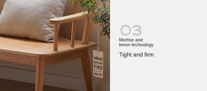 Oak Solid Wood Windsor Sofa Winter/Summer Dual Use
