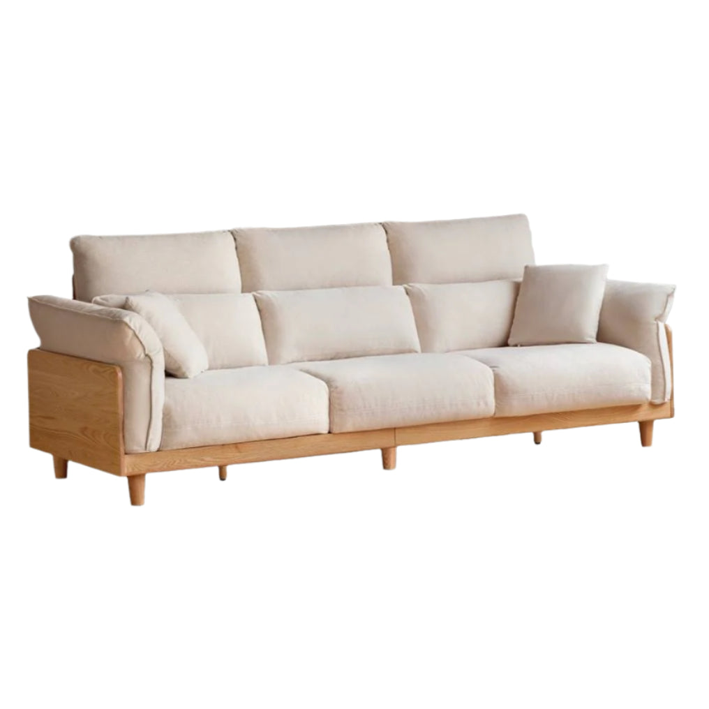 Oak, Ash Solid Wood high-back sofa