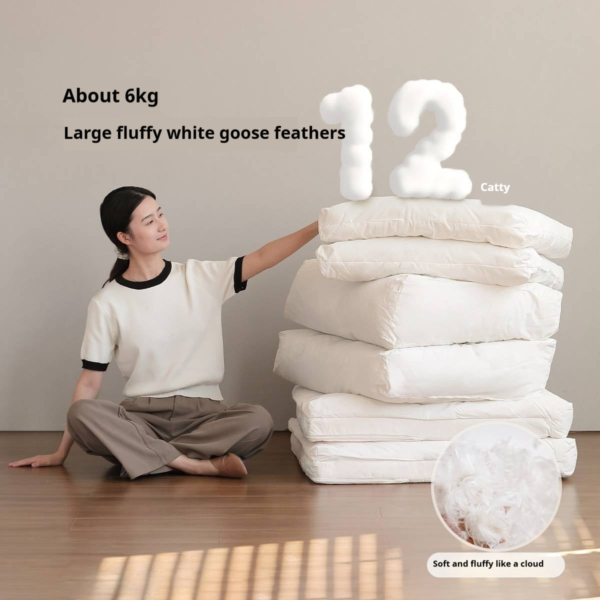 Wabi-Sabi Fabric Sofa  with Detachable and Washable Covers