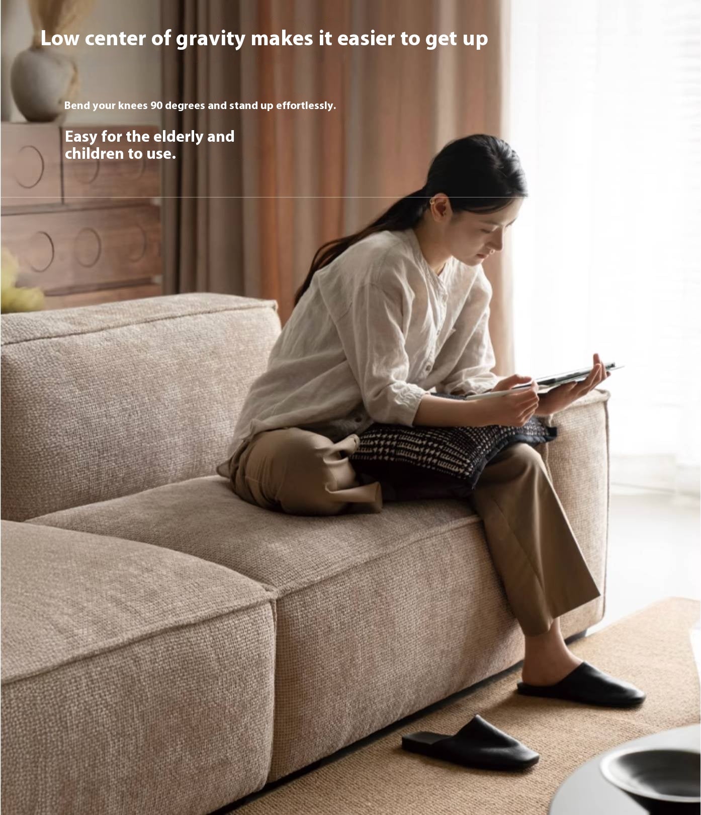 Wabi-Sabi Tofu Block Sofa