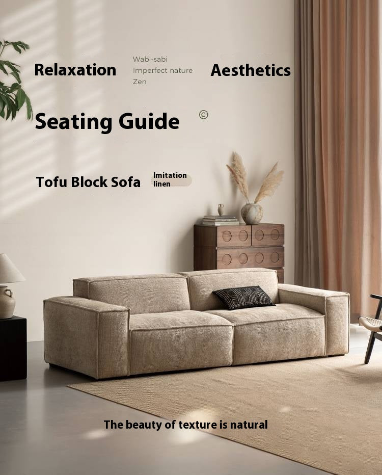 Wabi-Sabi Tofu Block Sofa