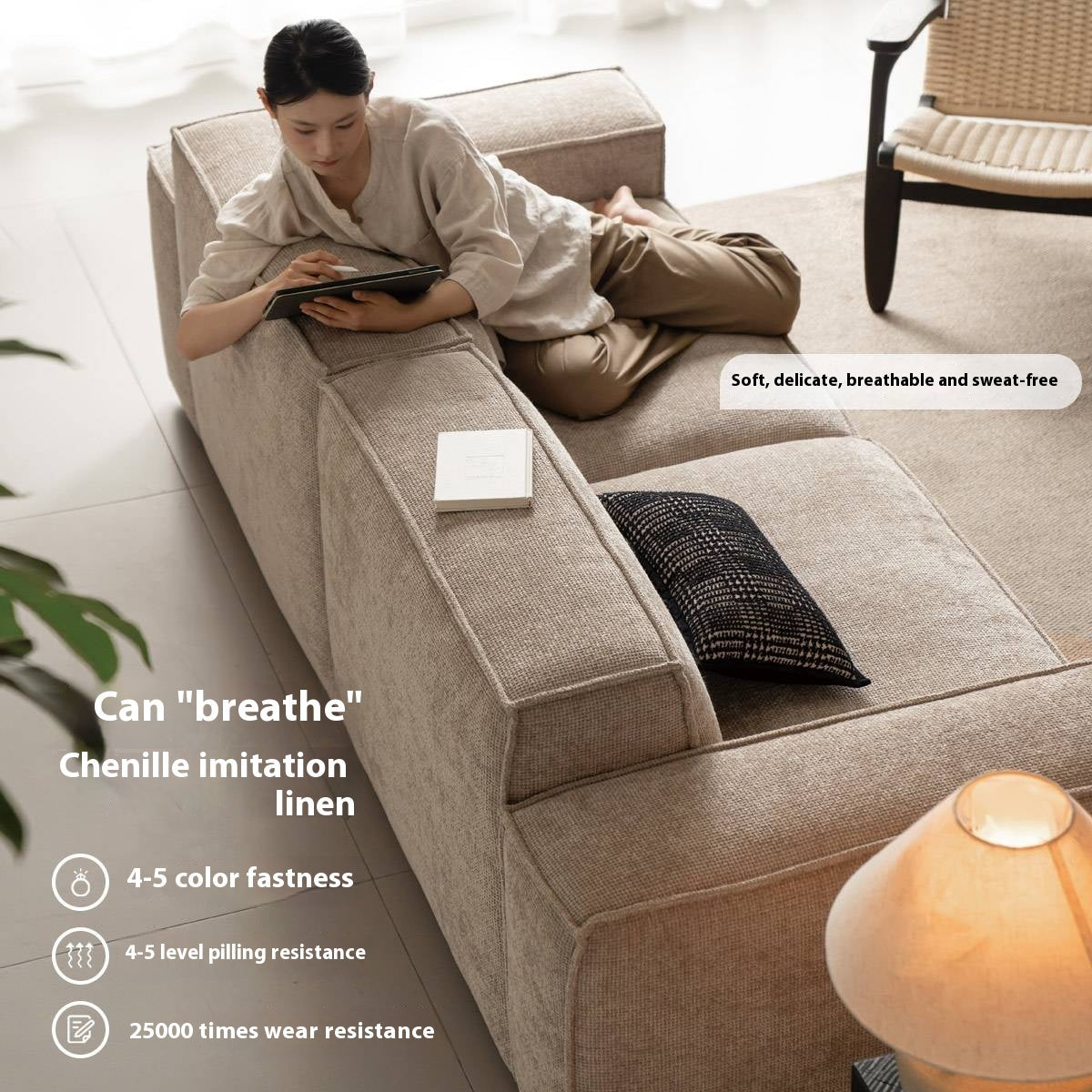 Wabi-Sabi Tofu Block Sofa